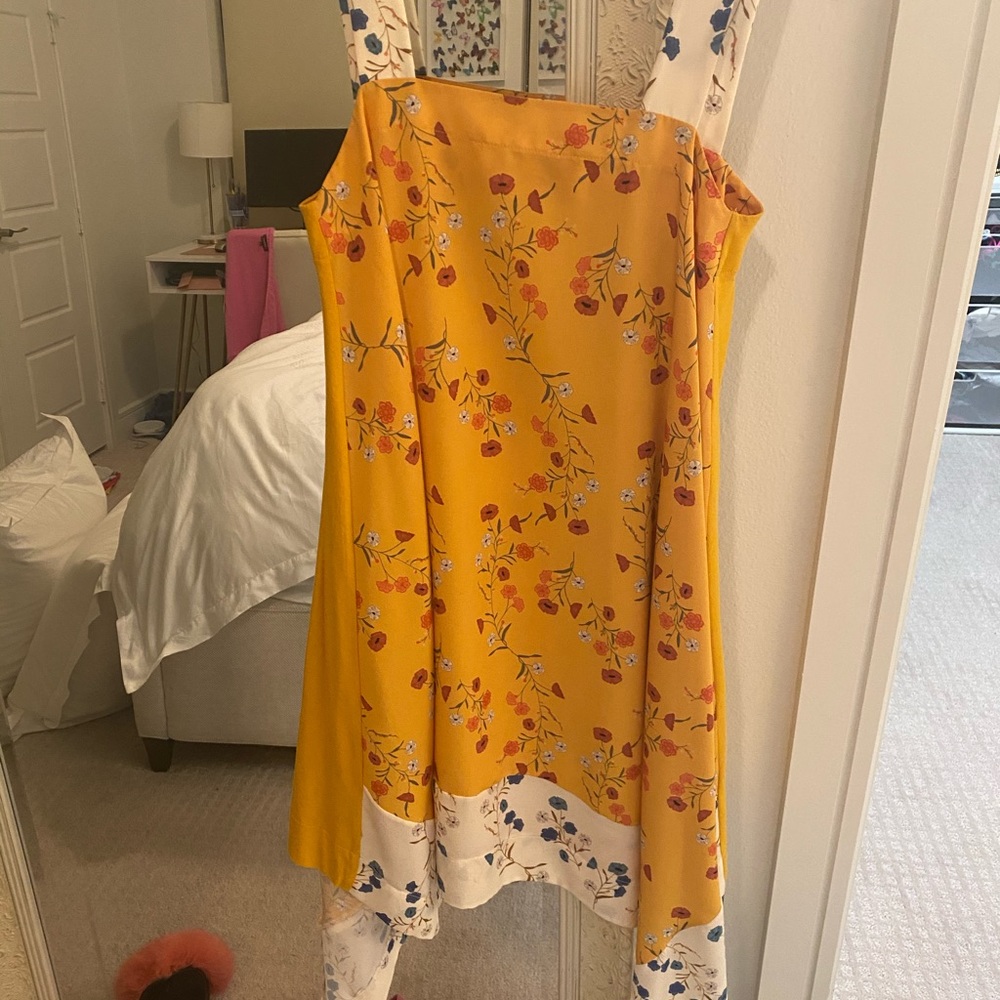 Zara multi colored flower print dress